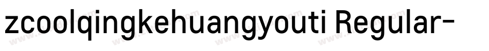 zcoolqingkehuangyouti Regular字体转换